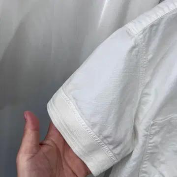 하버색 화이트 반팔 셔츠 7