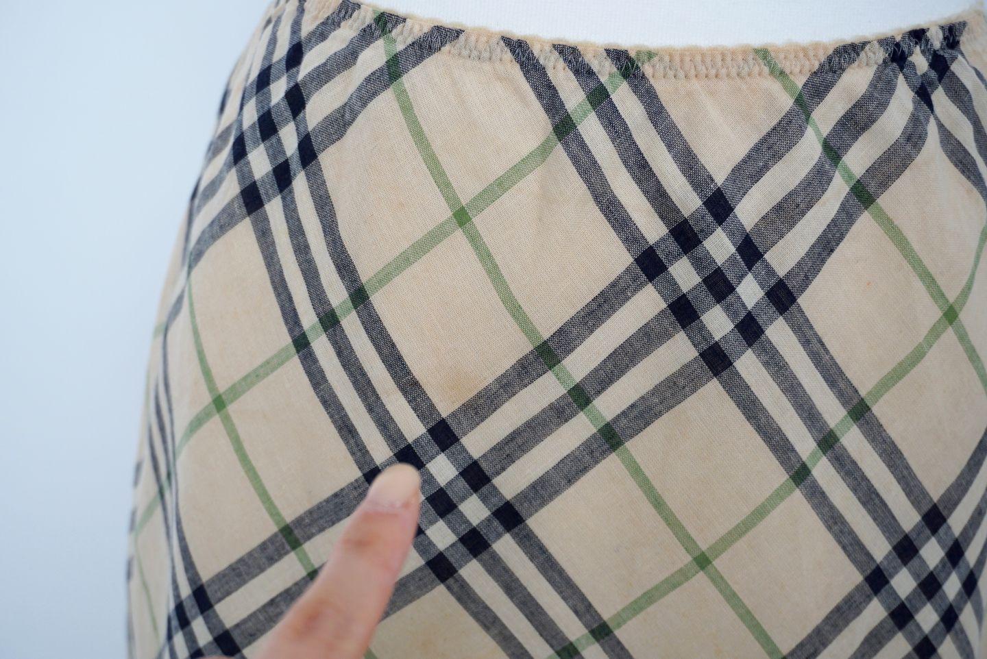(70%세일) #BURBERRY LONDON 버버리 린넨 혼방 체크 스커트 (4920) 5