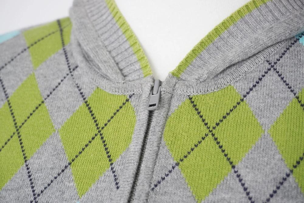 #TOMMY HILFIGER 타미힐피거 코튼 100% 아가일 후드 니트 (4911) 5