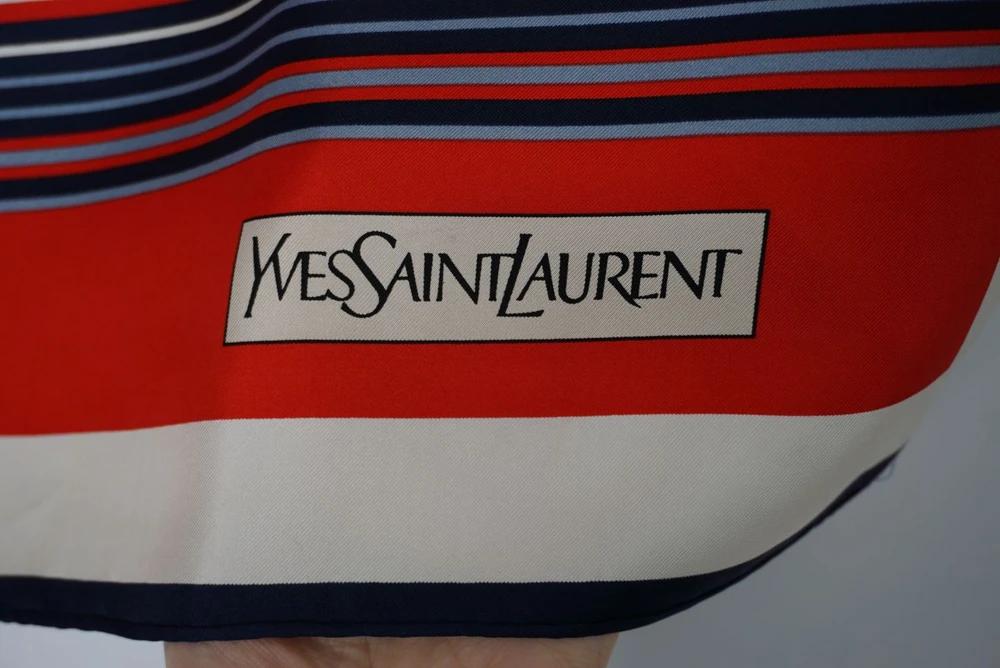 #YVES SAINT LAURENT 입생로랑 실크 100% 스트라이프 (4898) 9
