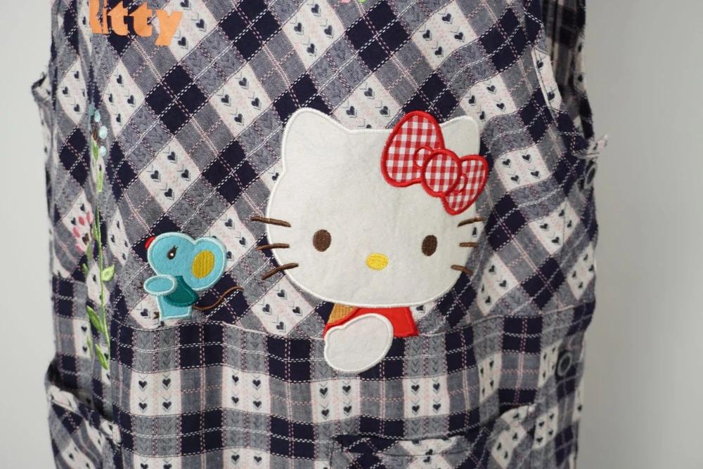 (70%세일) #HELLO KITTY 헬로 키티 폴리 혼방 체크 앞치마 (4544) 5