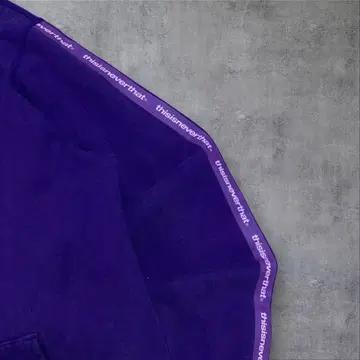 디스이즈네버댓 스몰 로고 사이드 라인 퍼플 후드 집업 4