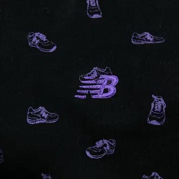 뉴발란스 멀티 로고 패턴 블랙 후드 집업 3