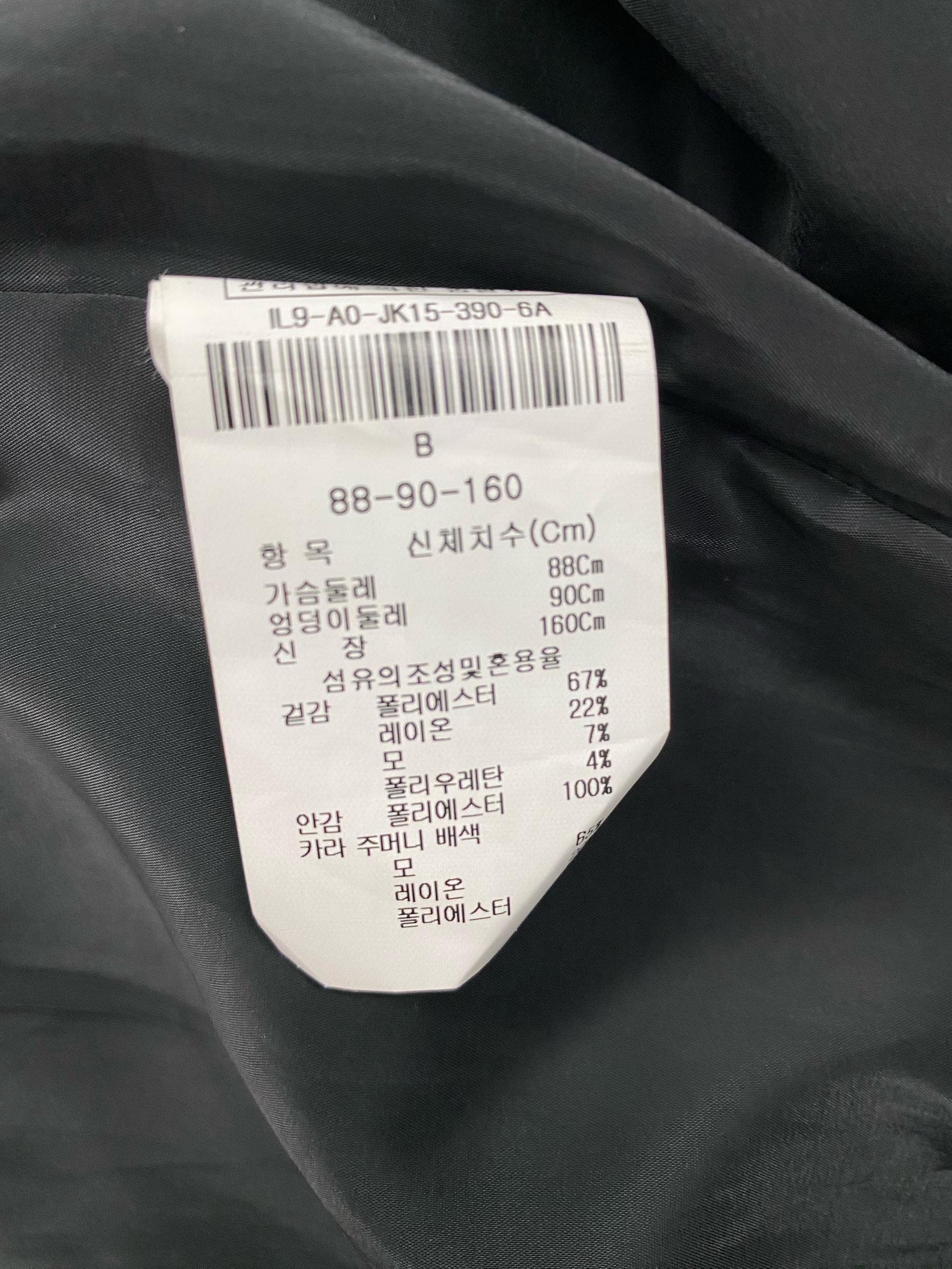 더아이잗 블랙 컬러 더블 브레스티드 롱 코트 10
