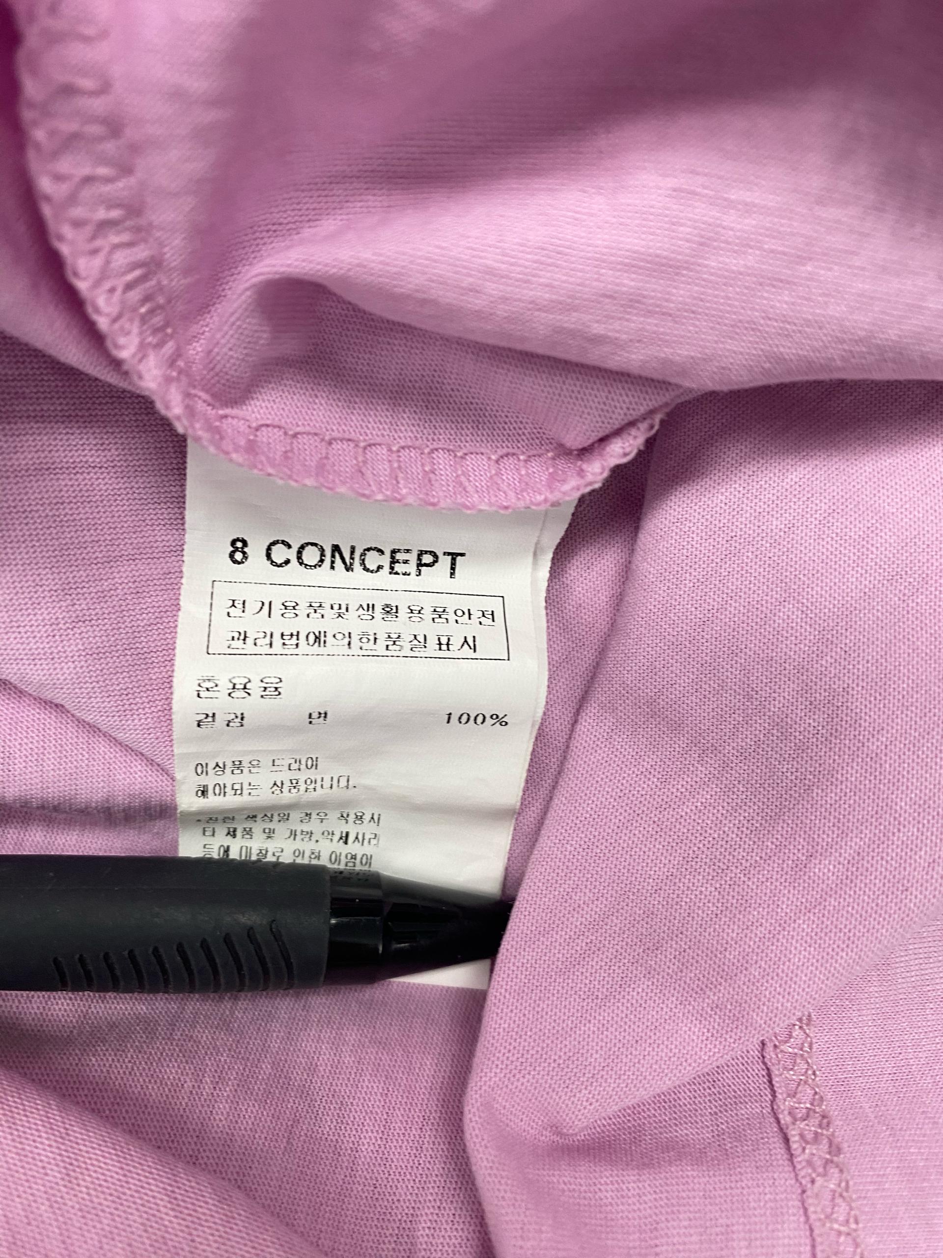에잇컨셉 라벤더 반팔 면 티셔츠172 9