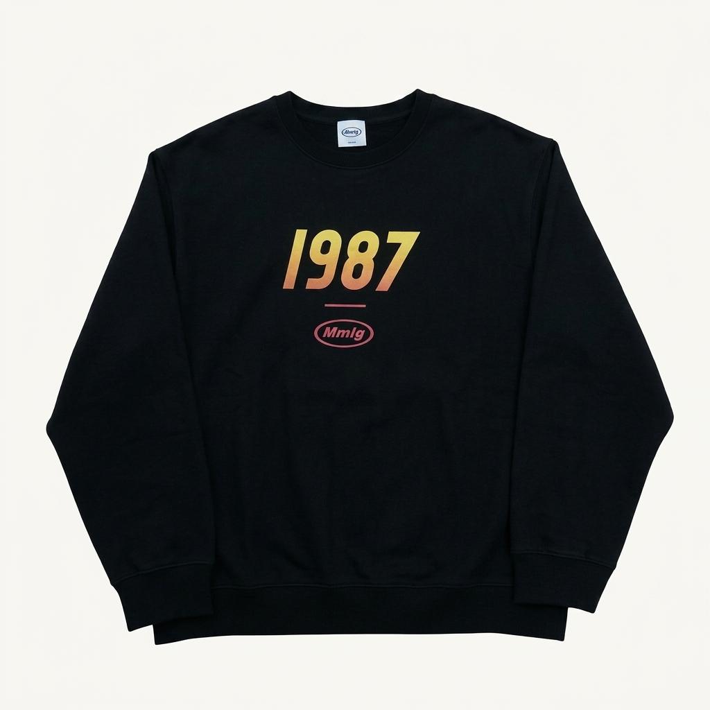 Mmlg 1987 빅로고 블랙 맨투맨 1