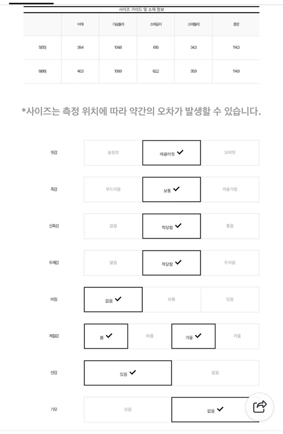 (새상품/마지막가격) 잇미샤 트렌치코트 66 6