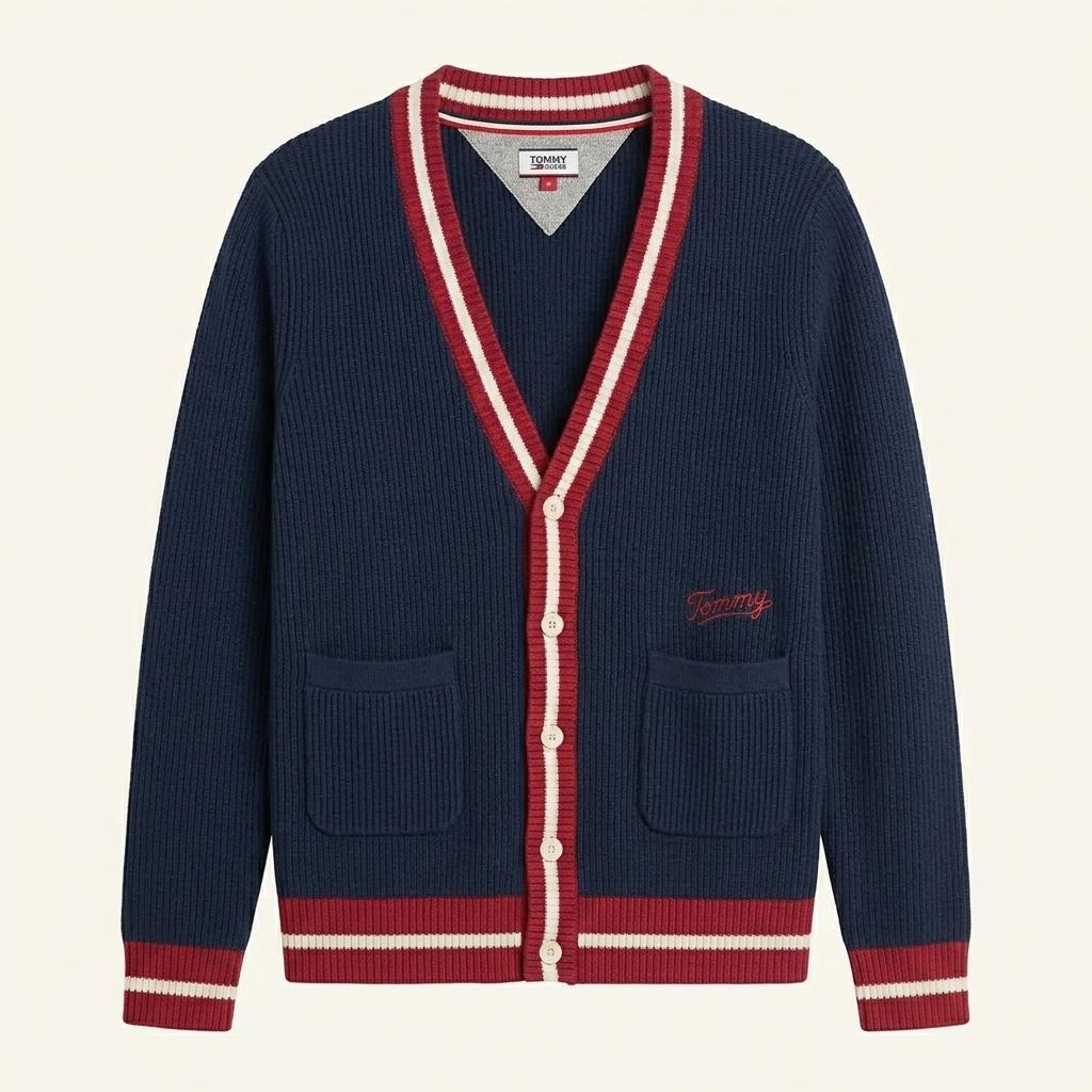 Tommy Jeans 네이비 가디건 1