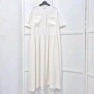 엣더베이글 반팔 롱 원피스 2