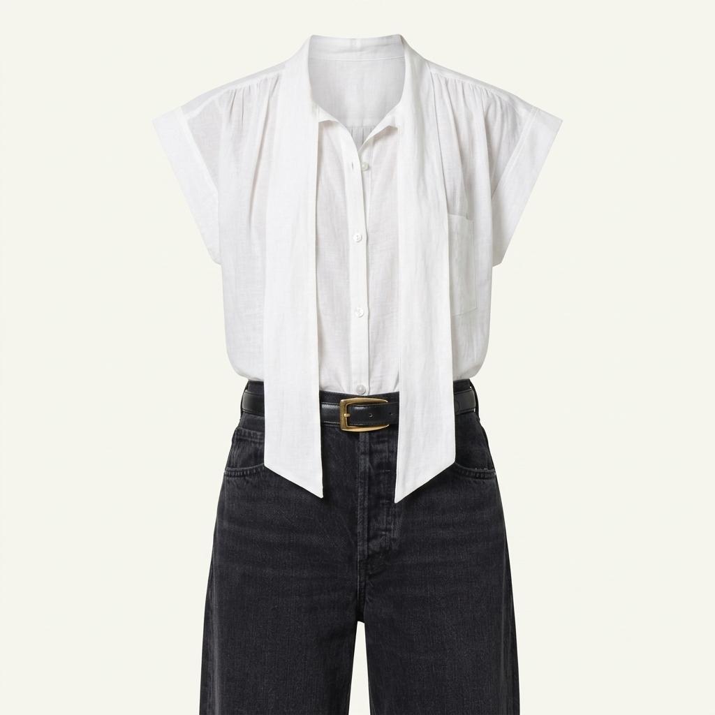 [시티즌]  페니 블라우스 위드 넥 타이 PENNY BLOUSE W/NECK TIE 1