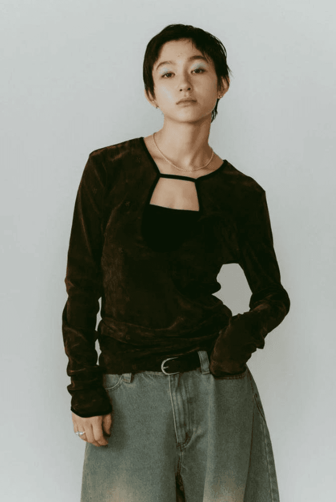 [크누스마프]  투웨이 쉬어 벨로아 탑 브라운 3