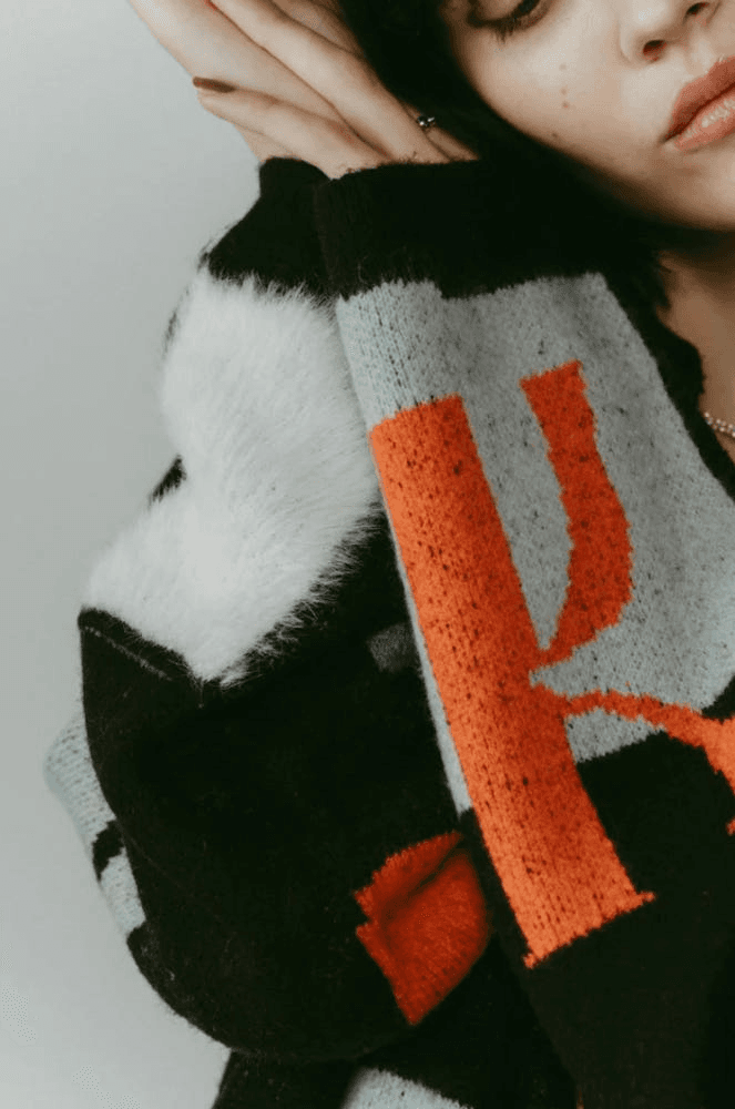 [크누스마프] KNUTH MARF K 디자인 니트 풀오버 BLACK 7