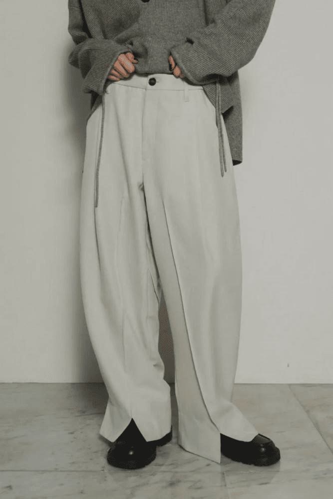 [크누스마프] KNUTH MARF FRONT SLIT PANTS 8