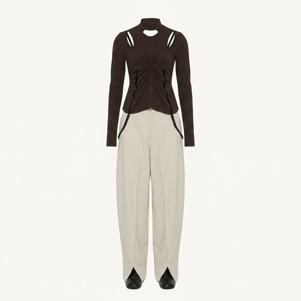 [크누스마프] KNUTH MARF FRONT SLIT PANTS 1