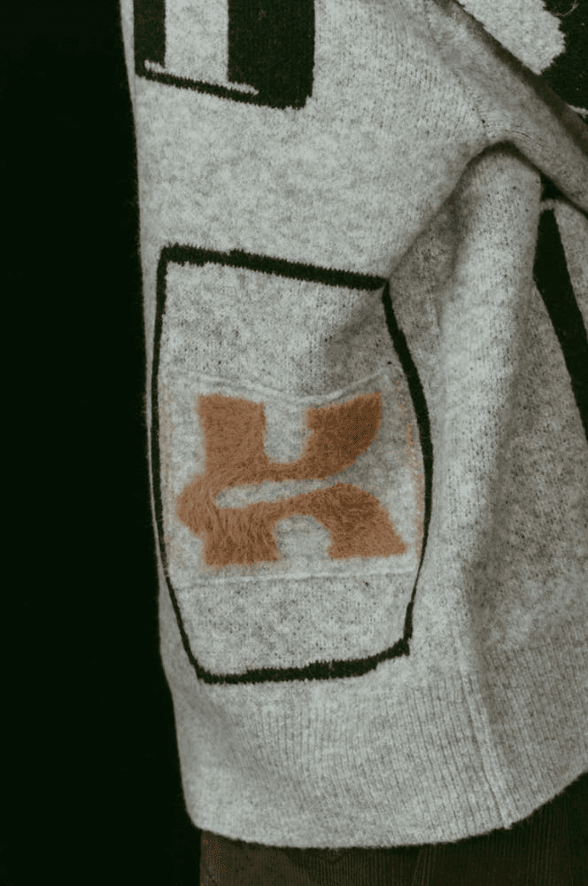 [크누스마프] KNUTH MARF K 디자인 니트 풀오버 GRAY 6