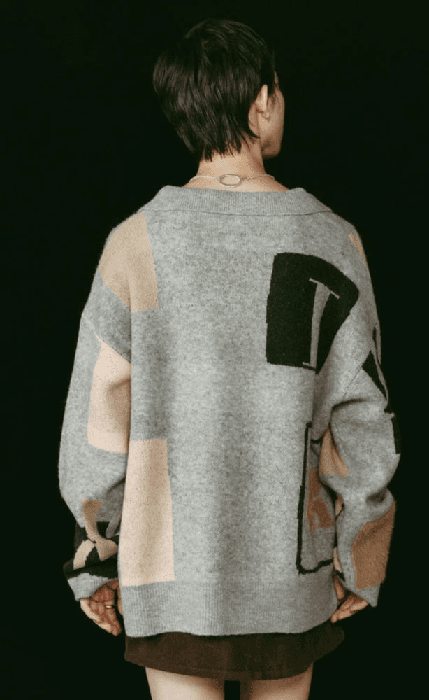 [크누스마프] KNUTH MARF K 디자인 니트 풀오버 GRAY 11