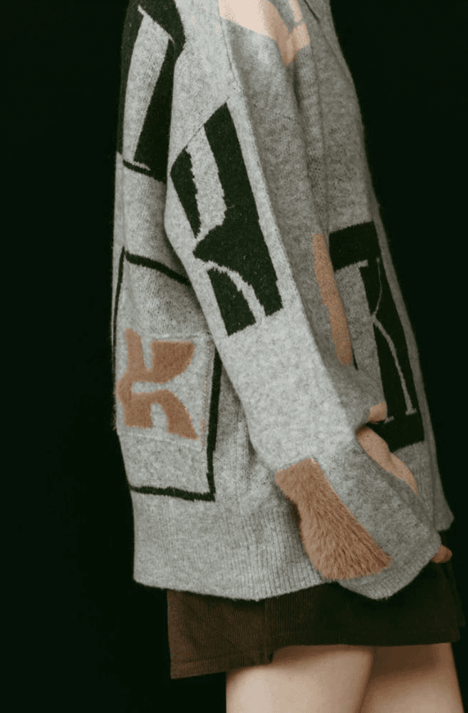 [크누스마프] KNUTH MARF K 디자인 니트 풀오버 GRAY 7