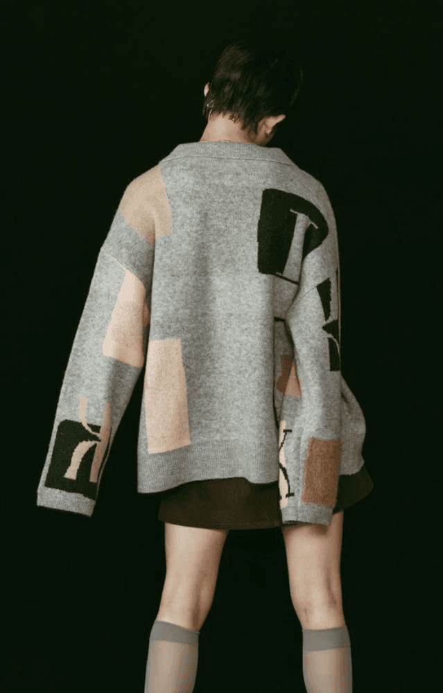 [크누스마프] KNUTH MARF K 디자인 니트 풀오버 GRAY 8