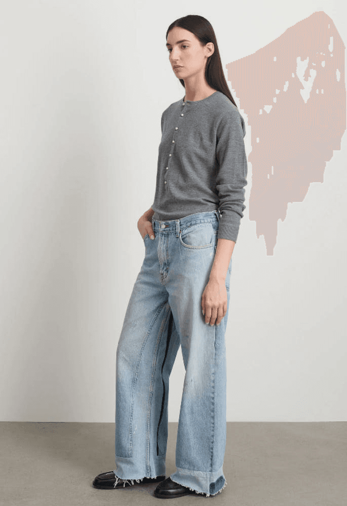 [비사이드] B SIDES REWORKED CULOTTE-VINTAGE INDIGO 3