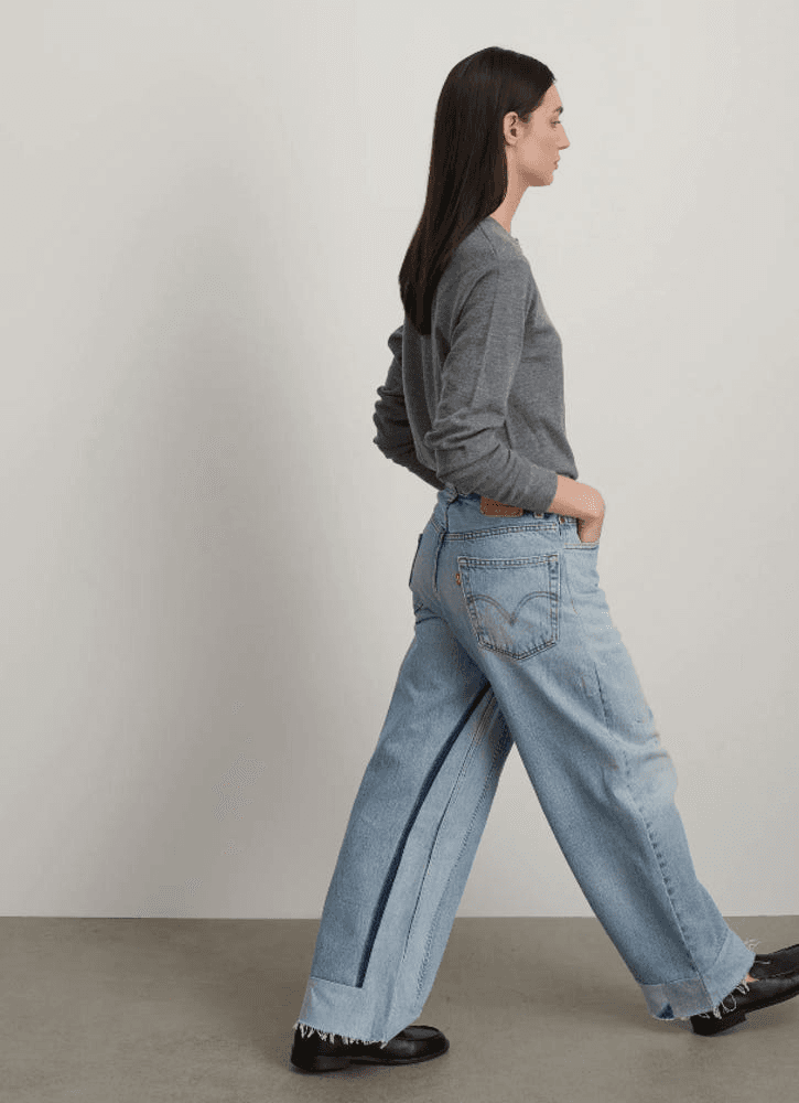 [비사이드] B SIDES REWORKED CULOTTE-VINTAGE INDIGO 4
