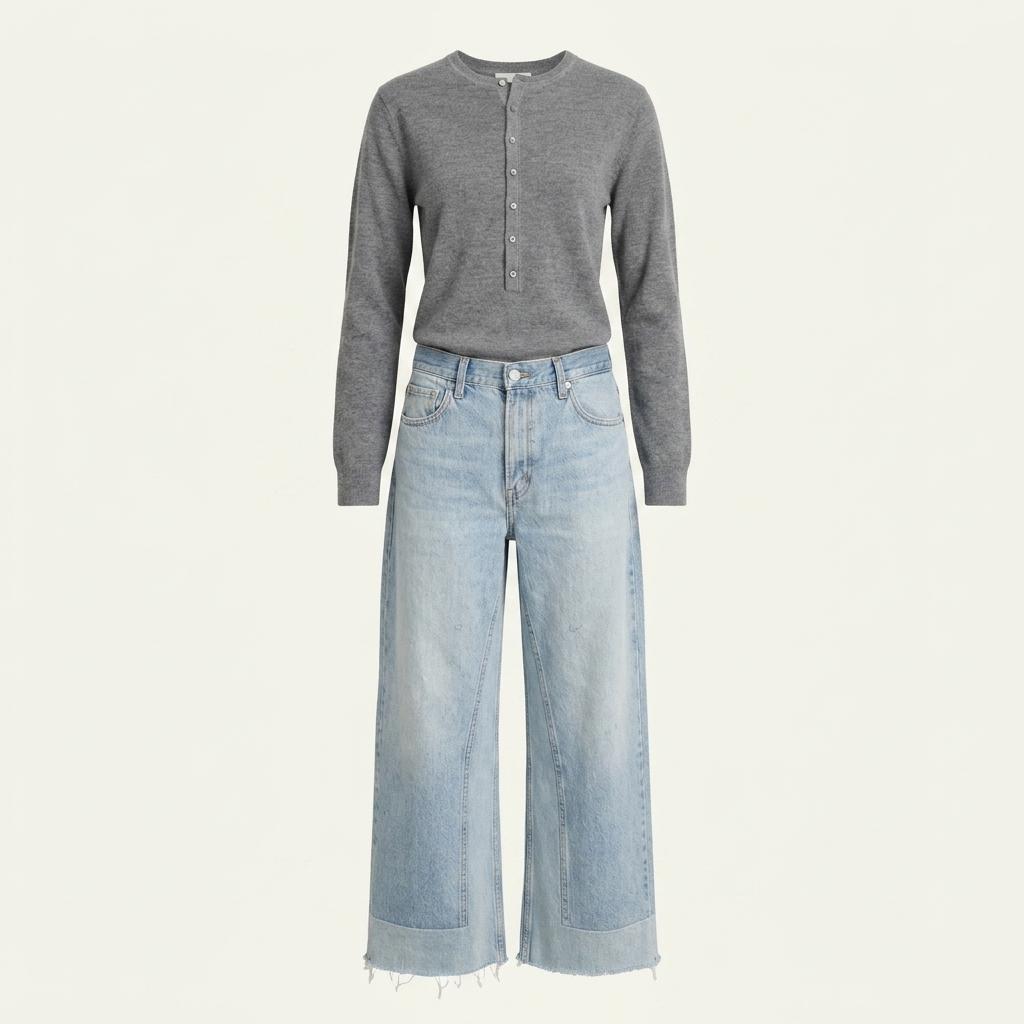 [비사이드] B SIDES REWORKED CULOTTE-VINTAGE INDIGO 1