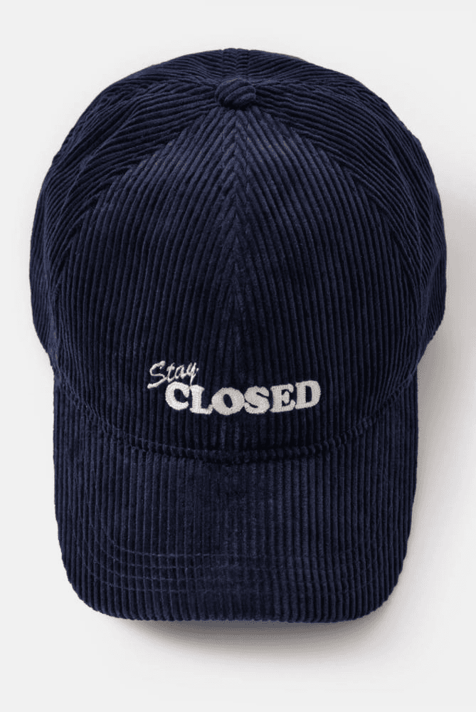 [클로즈드] CLOSED CAP 코듀로이 캡 모자 네이비 3