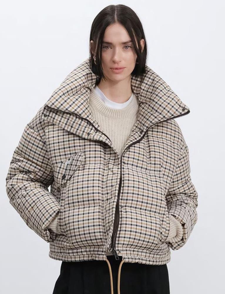 [우프웨어] OOFWEAR 퍼프 패딩 자켓 체크 5