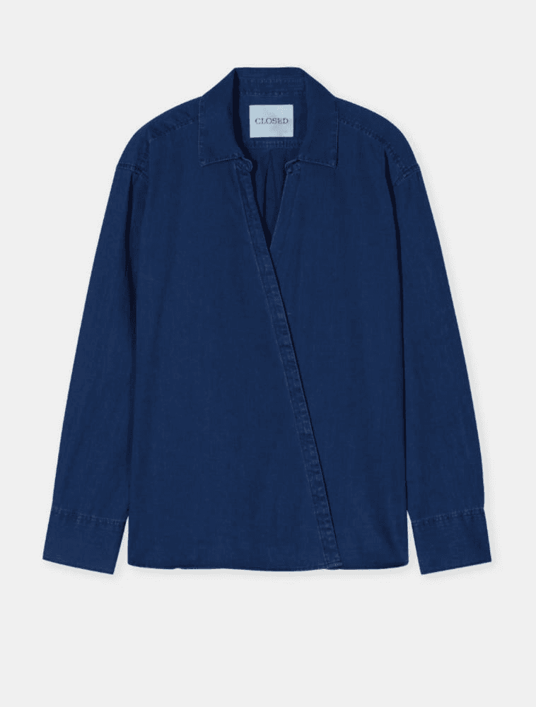 [클로즈드] CLOSED 에이시메트릭 셔츠 ASYMMETRIC SHIRT 네이비 2