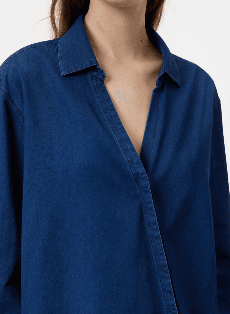 [클로즈드] CLOSED 에이시메트릭 셔츠 ASYMMETRIC SHIRT 네이비 6