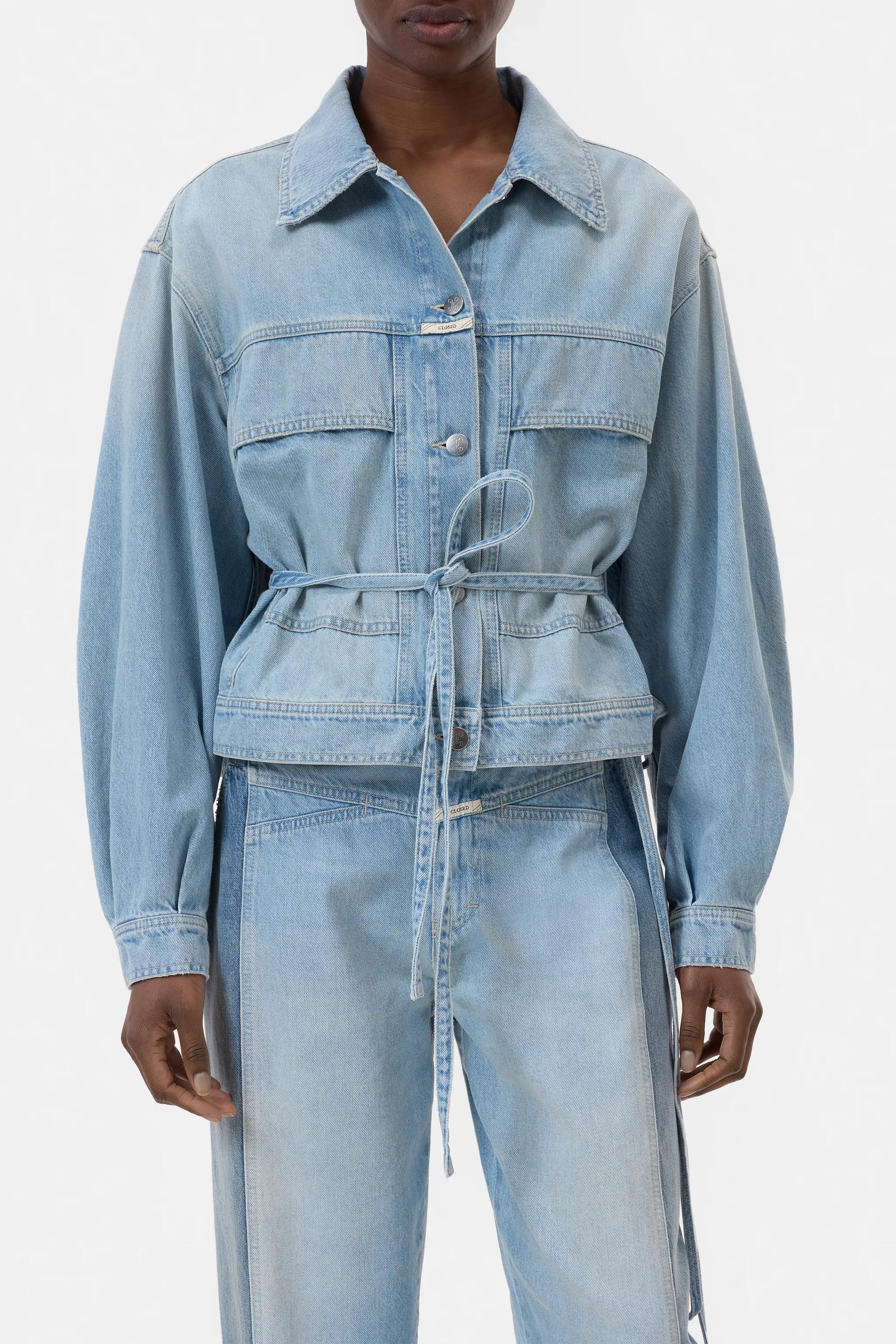 [클로즈드] CLOSED 랩 데님 자켓 WRAP DENIM JACKET 4