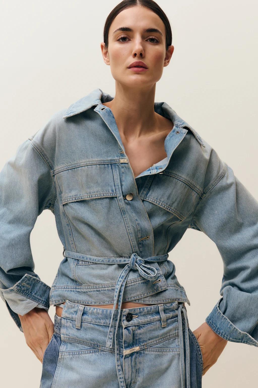 [클로즈드] CLOSED 랩 데님 자켓 WRAP DENIM JACKET 9
