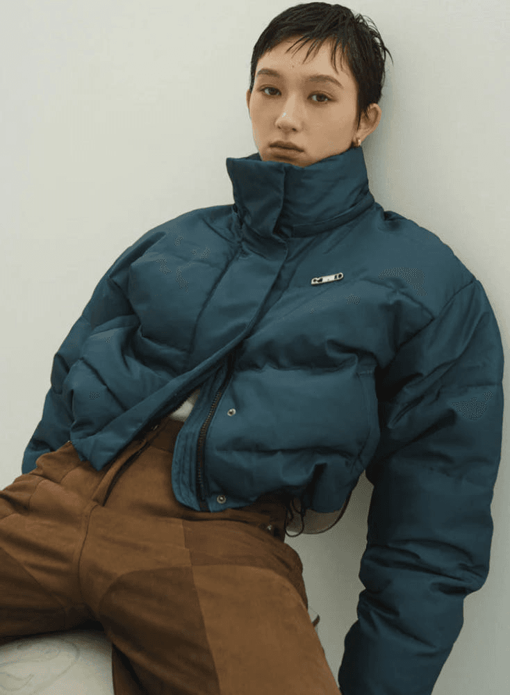 [크누스마프] KNUTH MARF 2WAY 숏 다운 자켓 블루그린 5