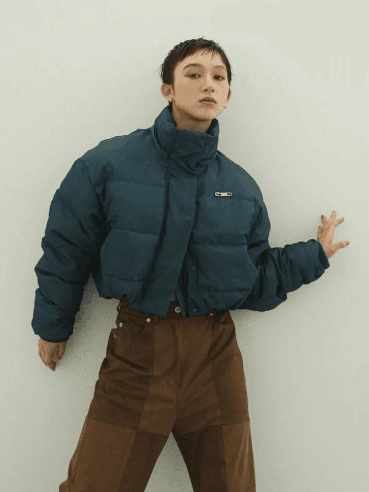 [크누스마프] KNUTH MARF 2WAY 숏 다운 자켓 블루그린 4