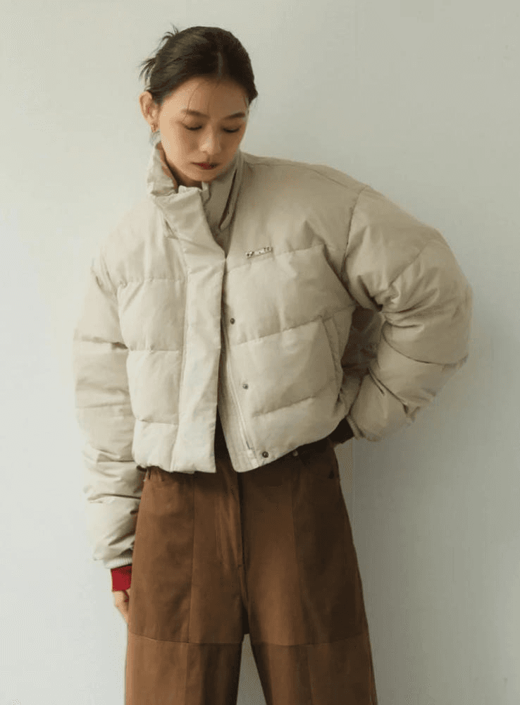 [크누스마프] KNUTH MARF 2WAY 숏 다운 자켓 라이트베이지 9