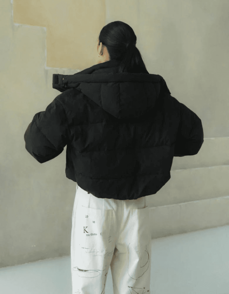 [크누스마프] KNUTH MARF 2WAY 숏 다운 자켓 블랙 7