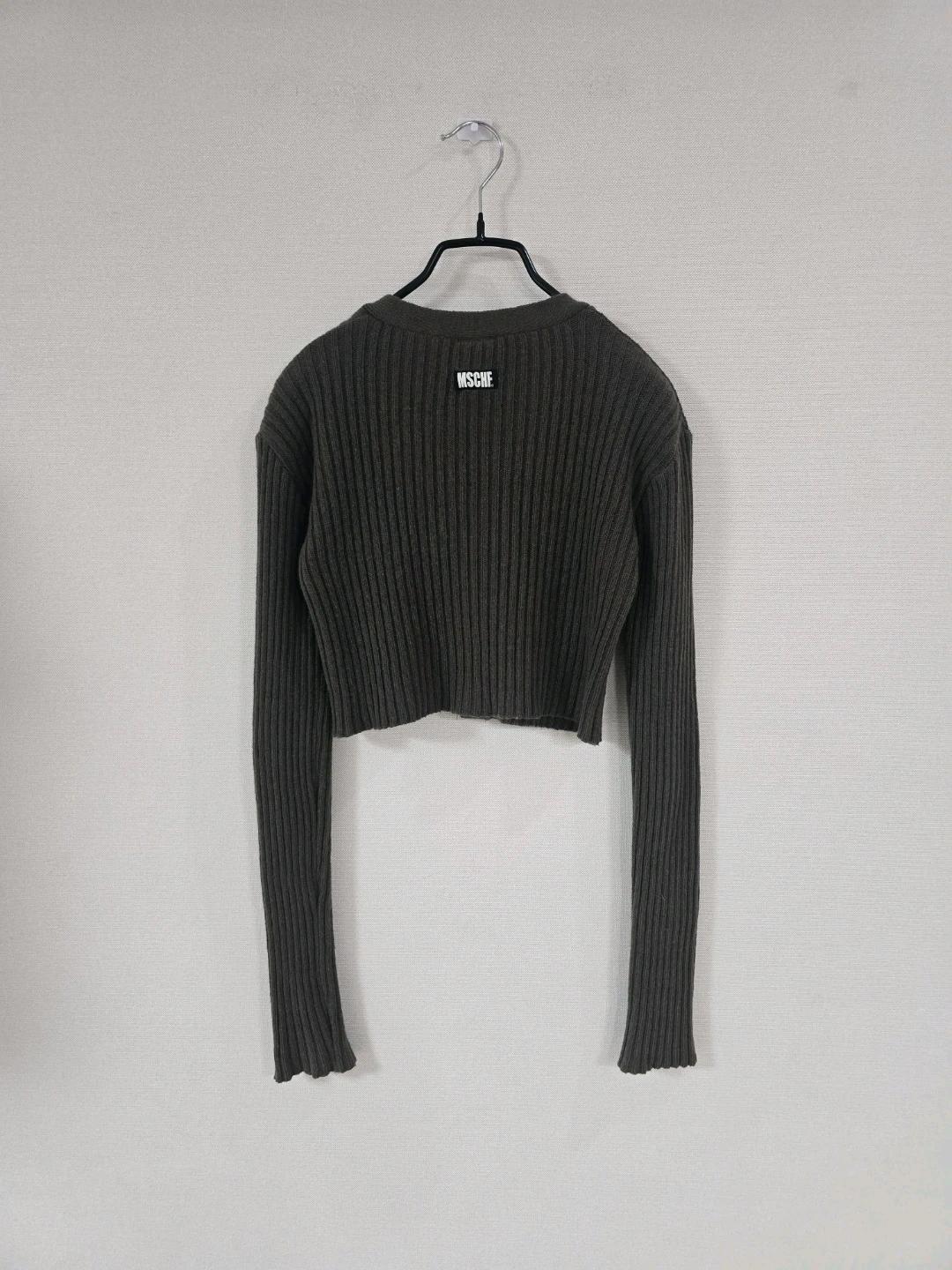 미스치프 골지 크롭 가디건 7
