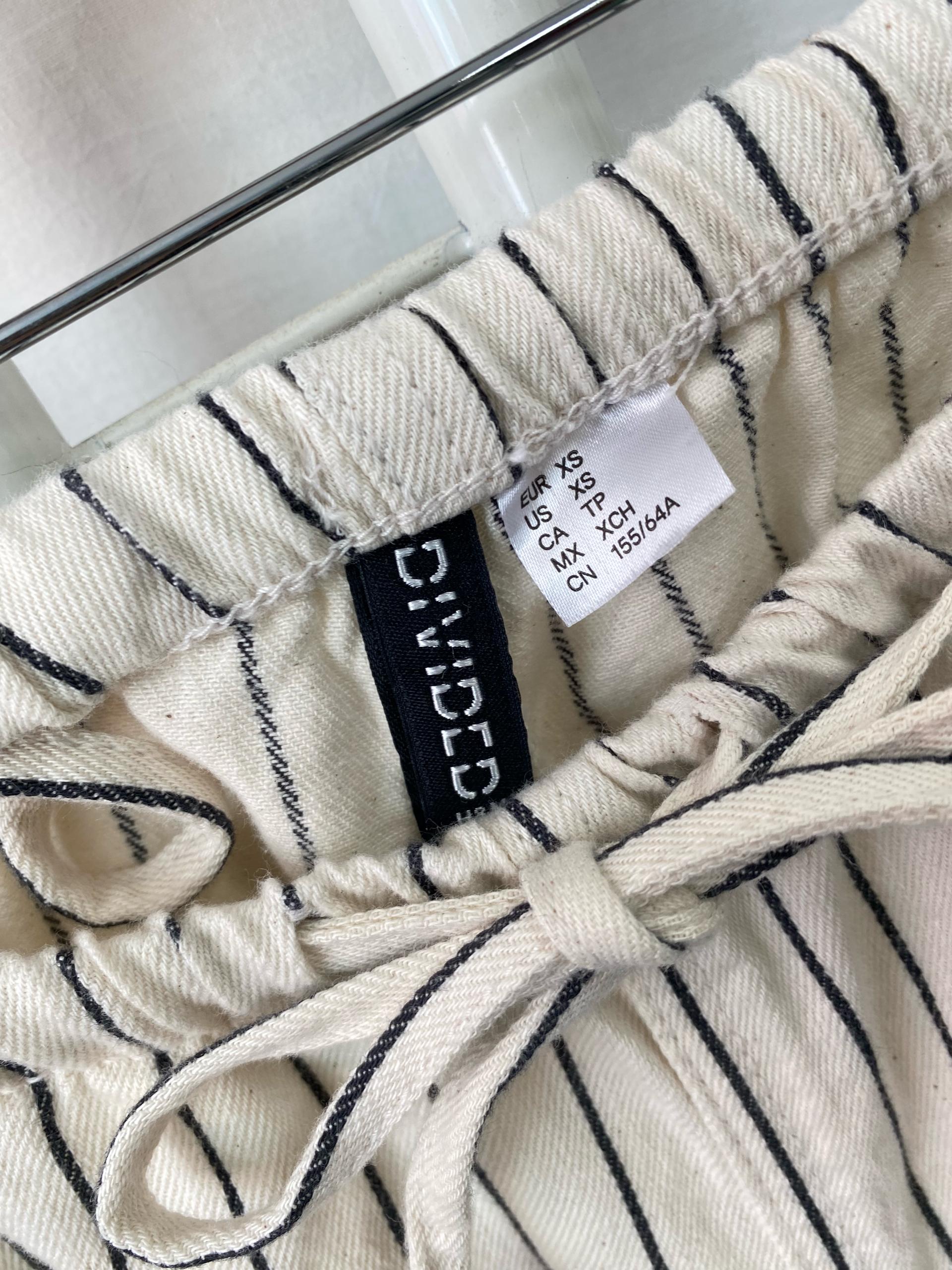 H&M DIVIDED 스트라이프 패턴 와이드 팬츠179 7