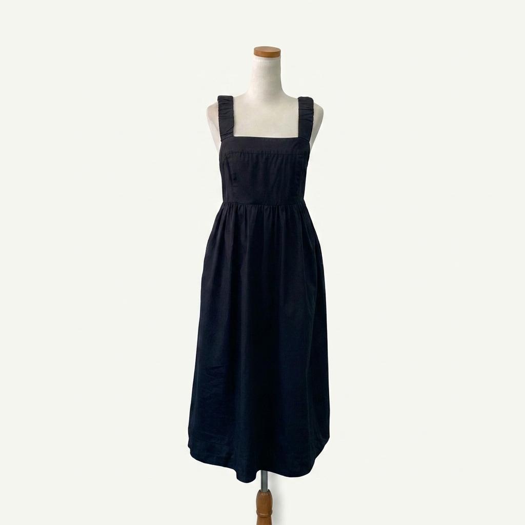 H&M 블랙 뷔스티에 롱 원피스 1