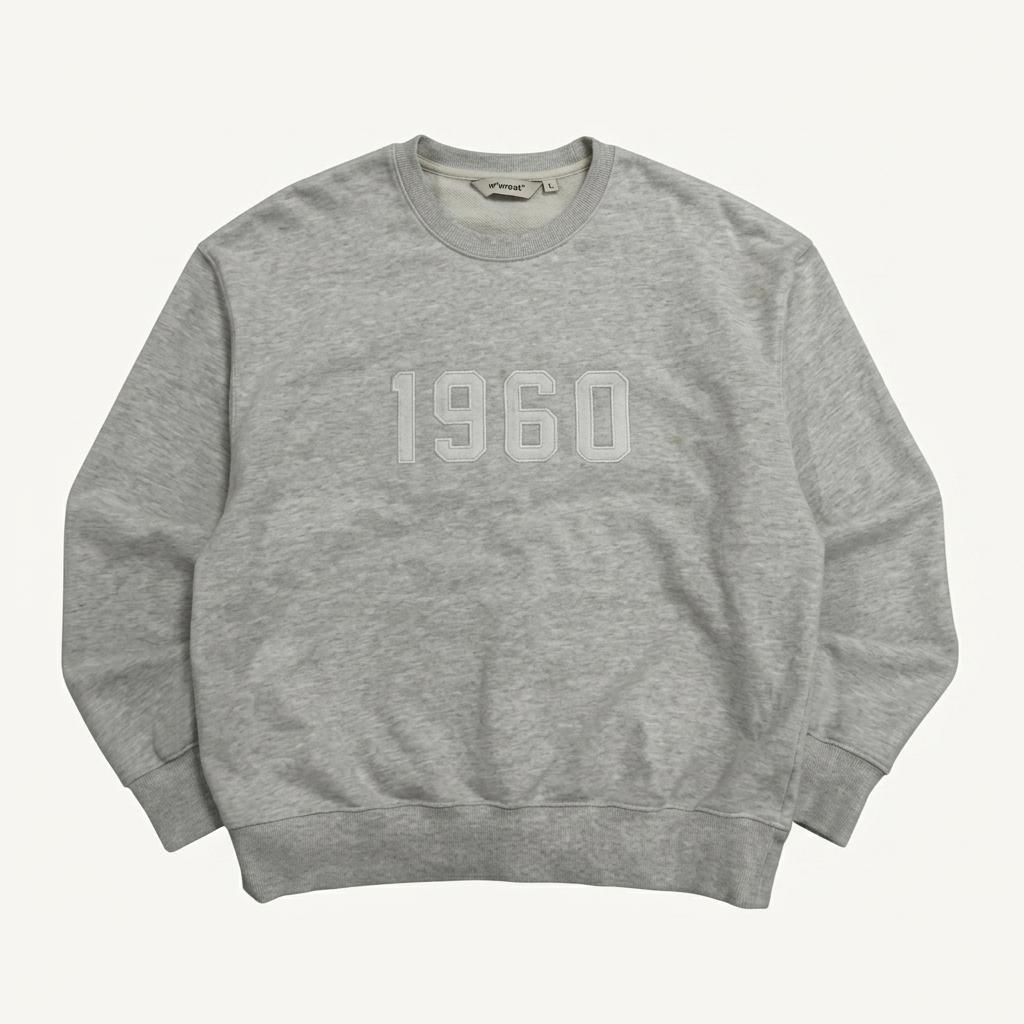 유니폼 브릿지 1960 로고 그레이 맨투맨 1