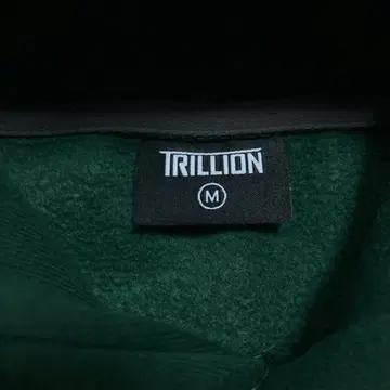 트릴리온 빅로고 그린 후드티 4