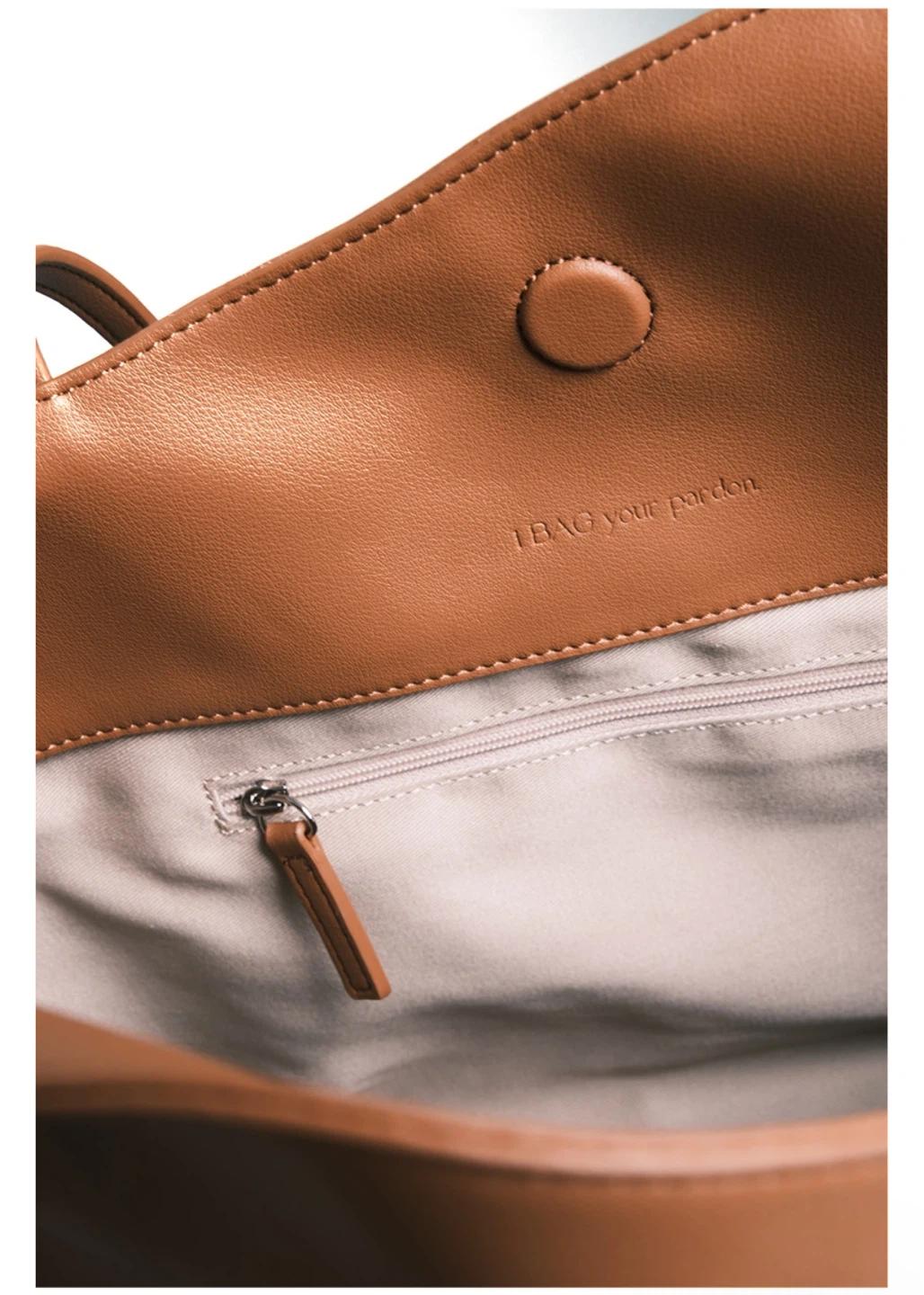 [i BAG your pardon] heart BAG - camel 6