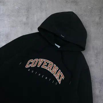 커버낫 스펠아웃 로고 블랙 후드티 3