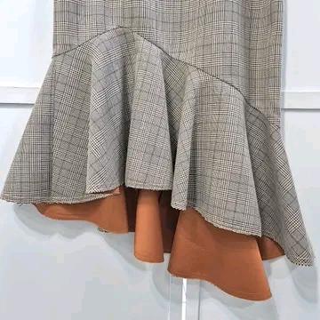 럭키슈에뜨 체크 머메이드 스커트 5