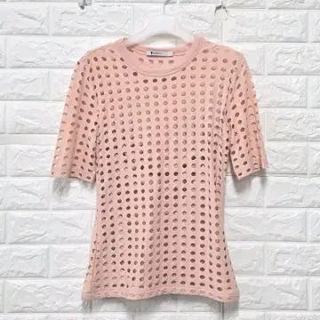 S 알렉산더왕 핑크 펀칭 네트 반팔 롱슬리브 C824 2