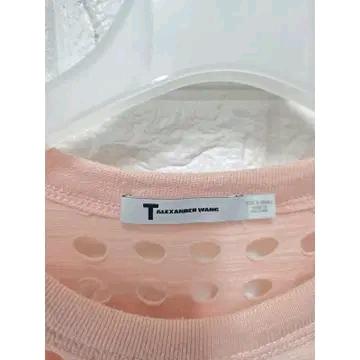 S 알렉산더왕 핑크 펀칭 네트 반팔 롱슬리브 C824 3