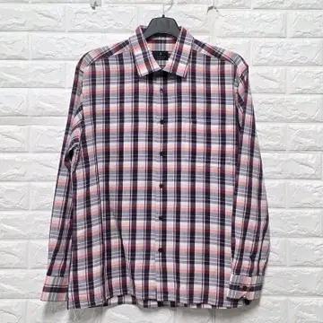 105 한섬 랑방옴므 체크 남방 셔츠 C867 2