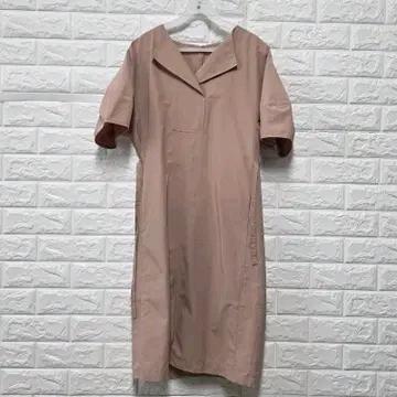 M 20s 한섬 SJSJ 핑크 반팔 원피스 C878 2