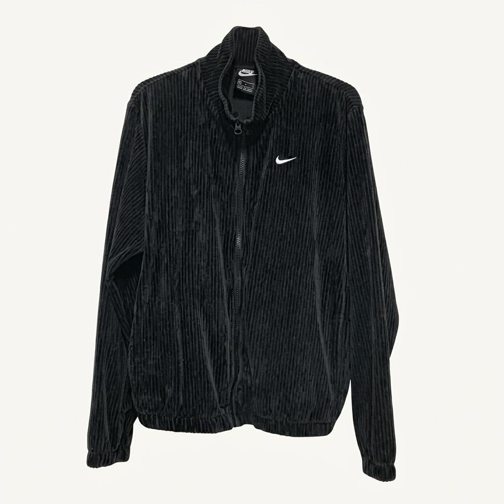 S 나이키 블랙 벨벳 코듀로이 자켓 C906 1