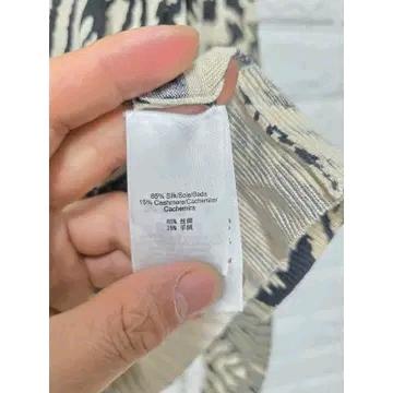 S DKNY 도나카란 지브라 캐시미어 가디건 C925 4
