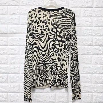 S DKNY 도나카란 지브라 캐시미어 가디건 C925 5